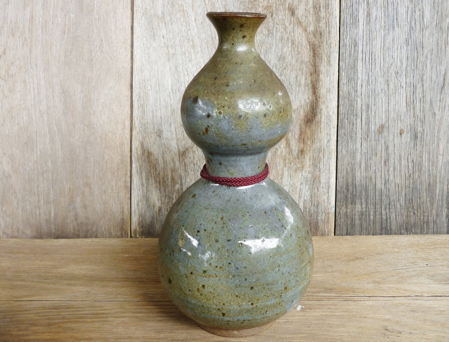 倣古土器（かわらけ）壺花入 骨董 鵫雰 江戸～明治 　J0124E 倣古土器（かわらけ）壺花入 骨董 鵫雰 江戸～明治 J0124E