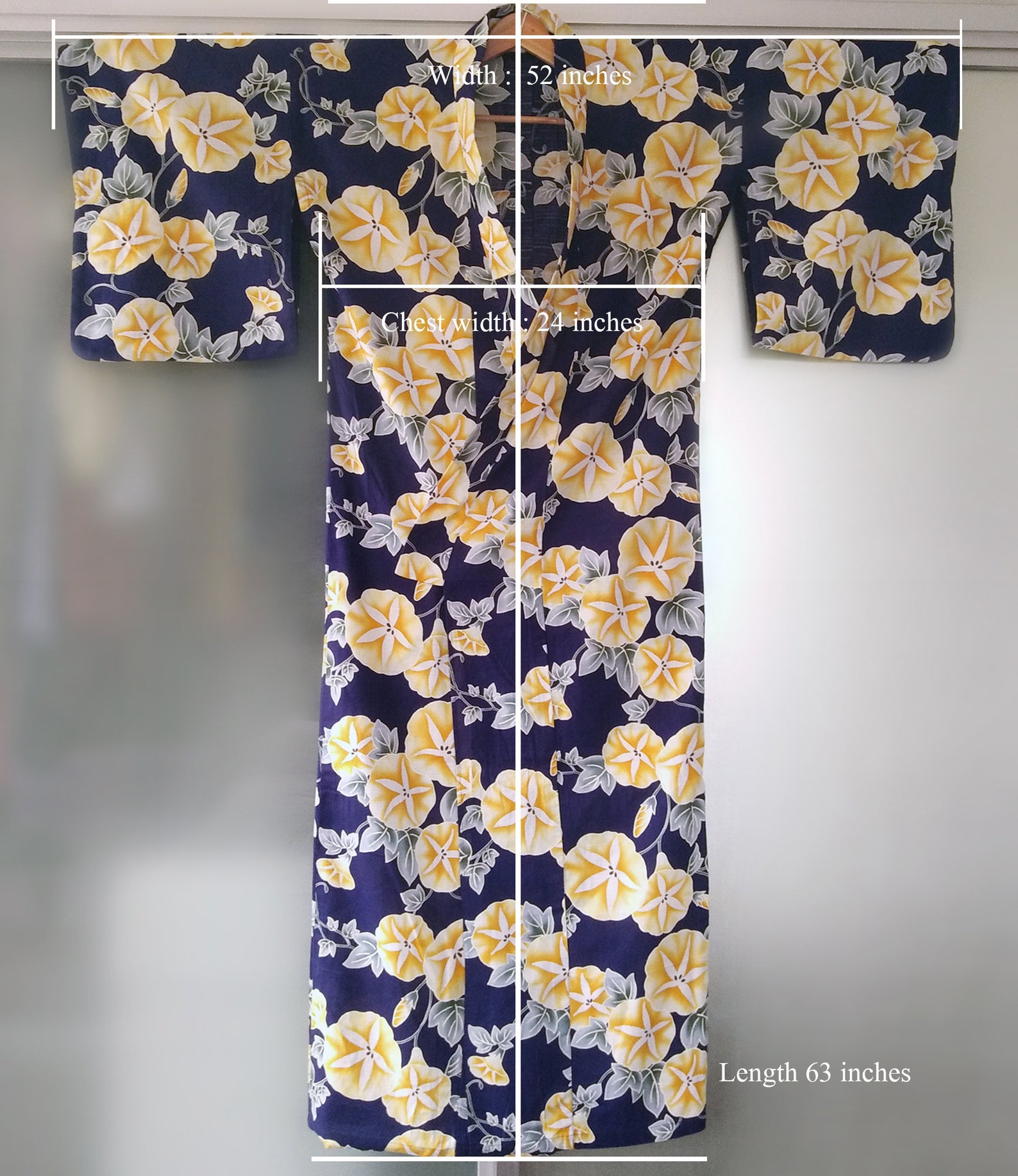 Sayagata Pattern Robe Vintage Japanese Yukata, Summer Robe, Japanese Kimono, Yukata, Kimono ...