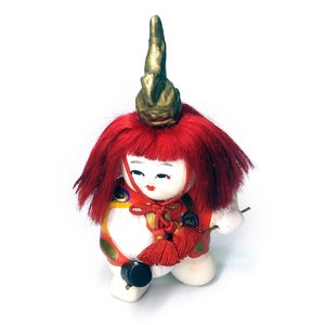 Japanese Gosho Doll, Kaga Doll, Japanese Vintage Doll, Symbol to Ward Off Epidemics and Evil Spirits