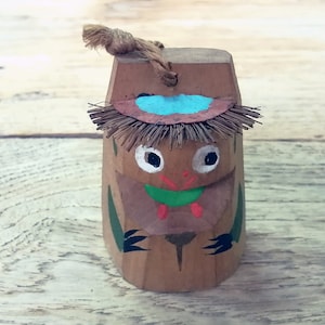 Kappa Kokeshi Doll, Cute River Boy Monster, Japanese Folklore, Wooden Doll, Japanese Vintage Wooden Doll, Decor Vintage, Made in Japan