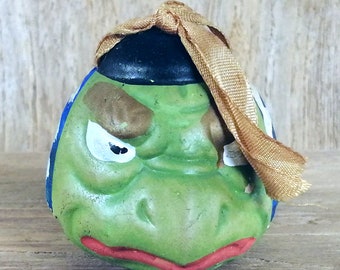 魅力的なヴィンテージ陶器の河童の置物 - 風水とユニークな装飾