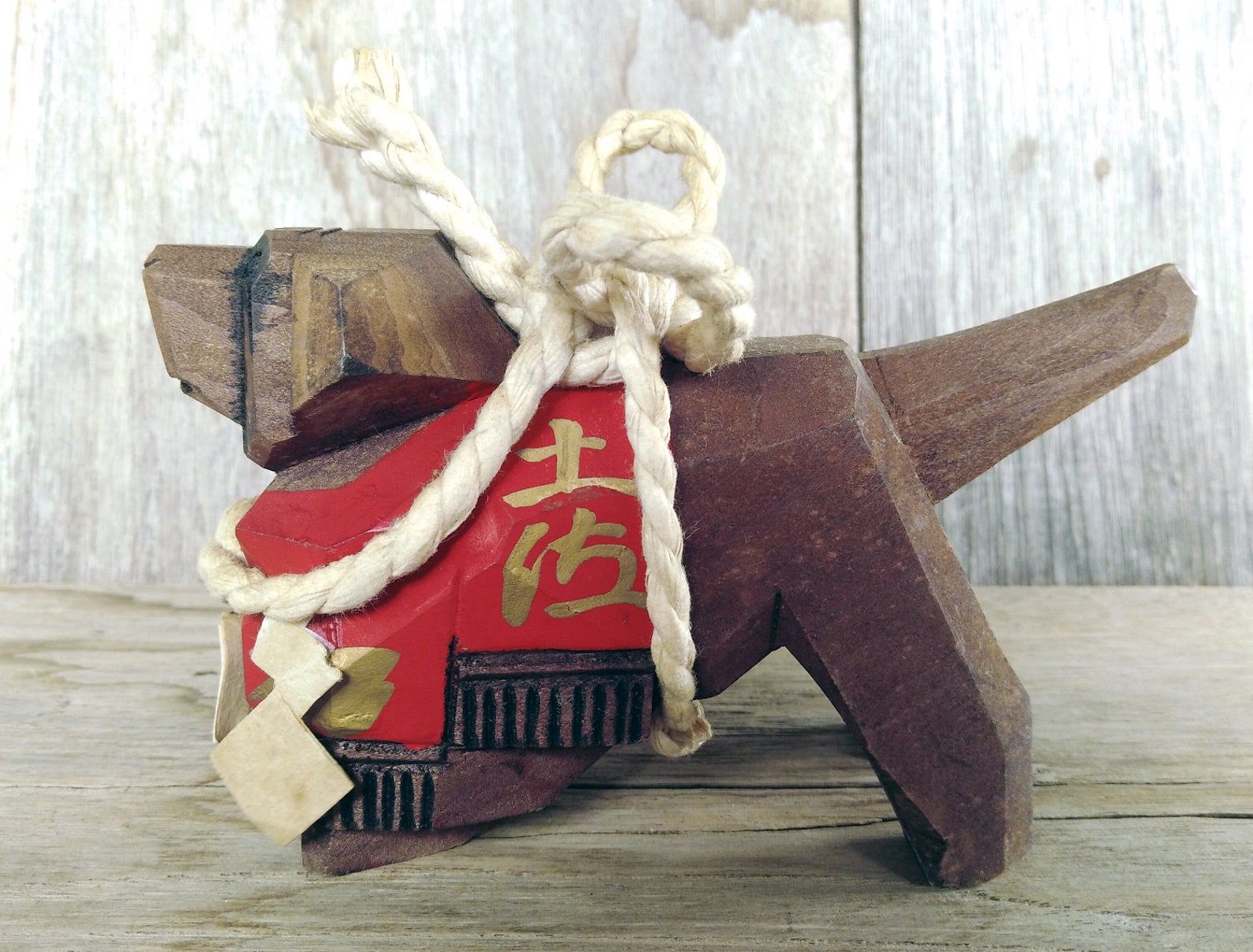 Wooden Tosa Inu Japanese Dog Wooden Dog Doll Animal Zodiac Etsy