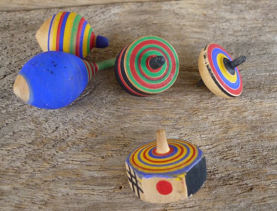 wooden spinning top dimensions