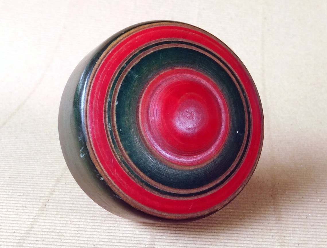 Spinning Tops Old Japanese Wooden Toy Koma Wooden Top Etsy