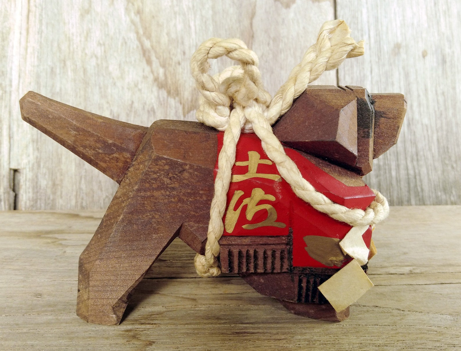 Wooden Tosa Inu Japanese Dog Wooden Dog Doll Animal Zodiac Etsy