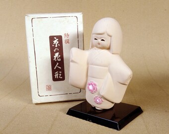 日本の御所人形 陶器製 御所人形 伝統的な日本の陶器製 約30cm