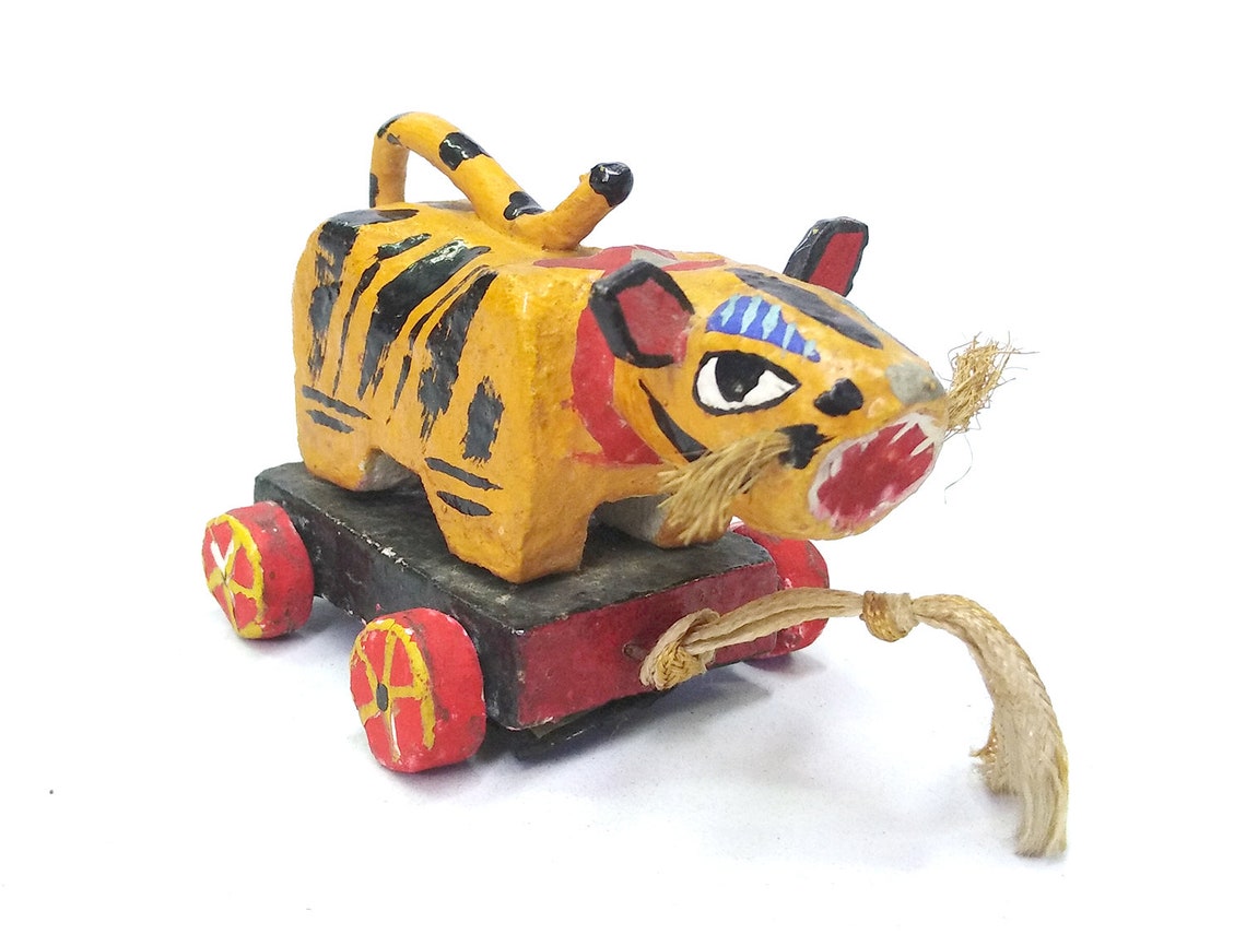Tiger Papier Mache Tora Hariko Osaka Papier Mache Tiger Etsy