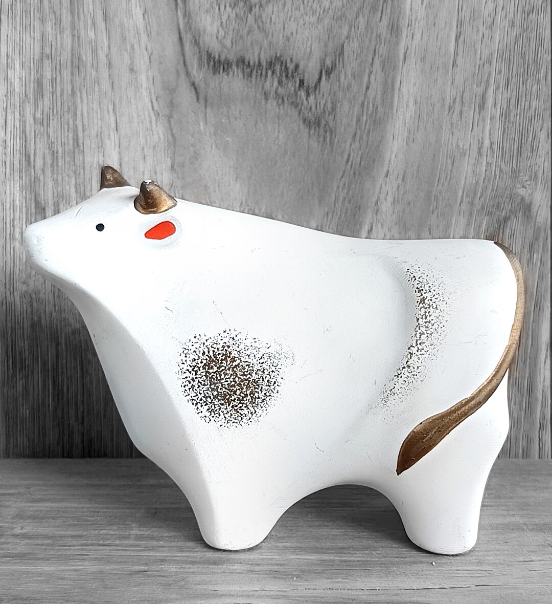 Oxgift Ushi, Ox Doll, Ceramic White Ox Doll, Animal Zodiac, Japanese Zodiac ...