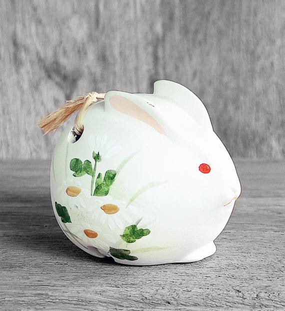 Rabbit Bell, Usagi Dorei, White Rabbit, Japanese Clay Bell