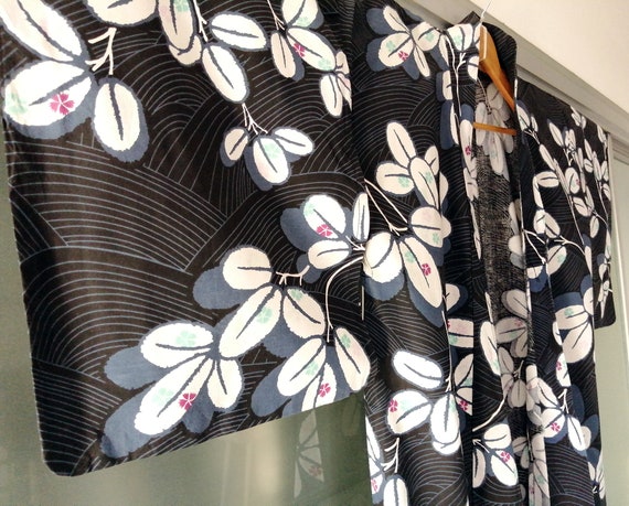 Vintage Japanese Yukata, Summer Robe, Japanese Kimono… - Gem