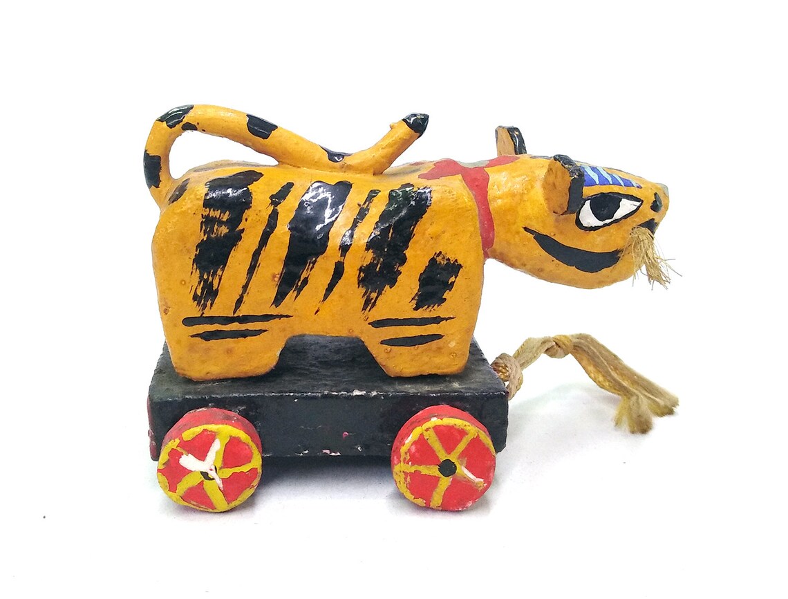 Tiger Papier Mache Tora Hariko Osaka Papier Mache Tiger Etsy