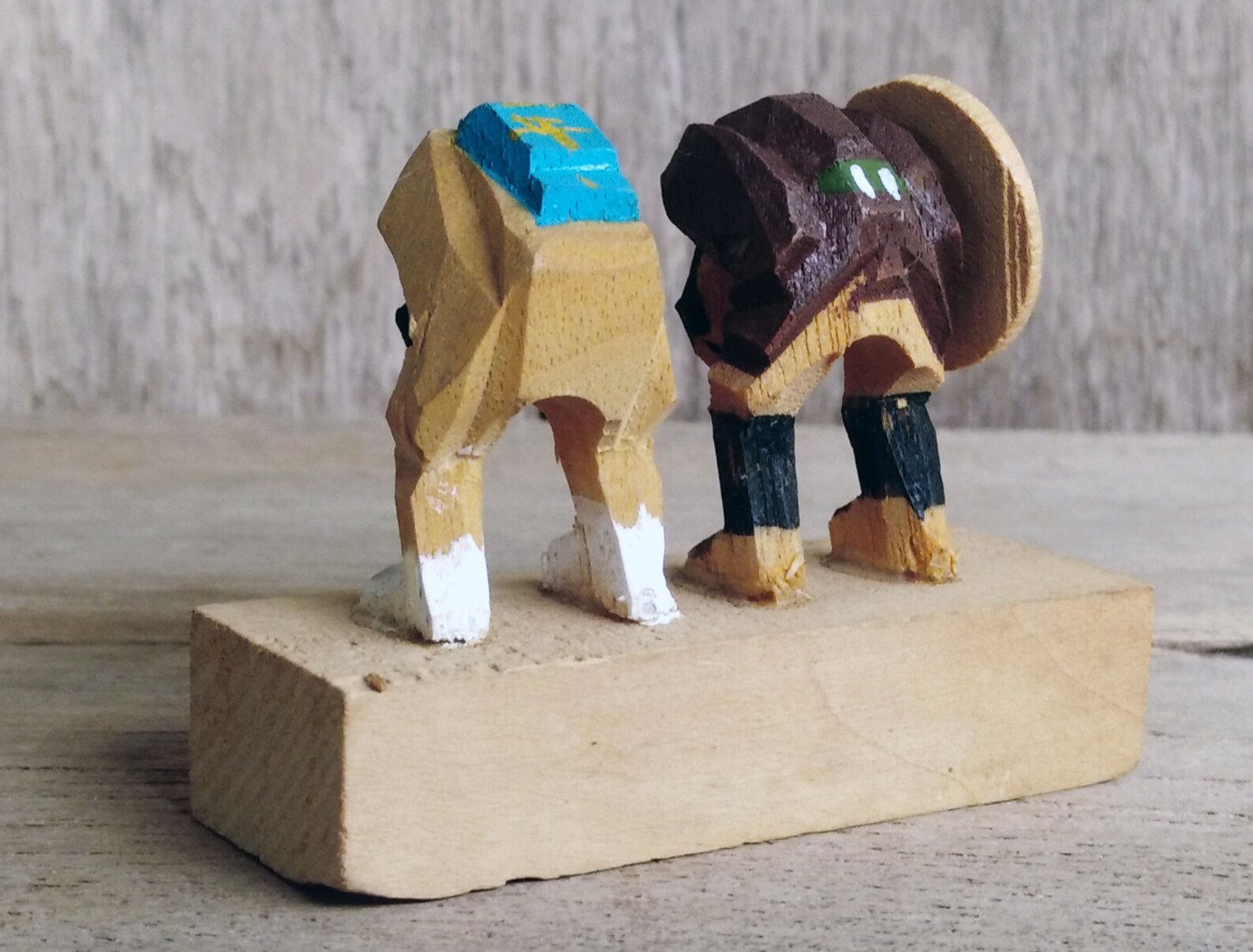 Japanese Wooden Toy Japanese Bowing Man and Woman Amani Etsy