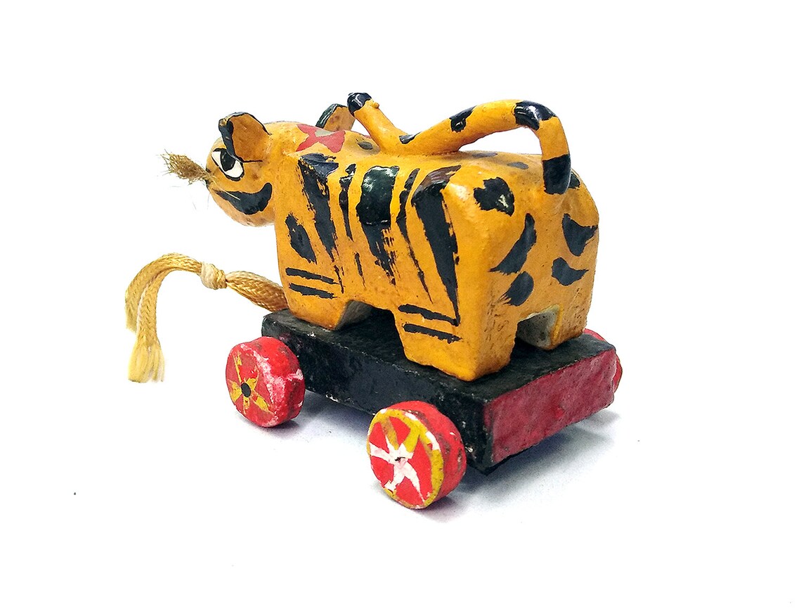 Tiger Papier Mache Tora Hariko Osaka Papier Mache Tiger Etsy