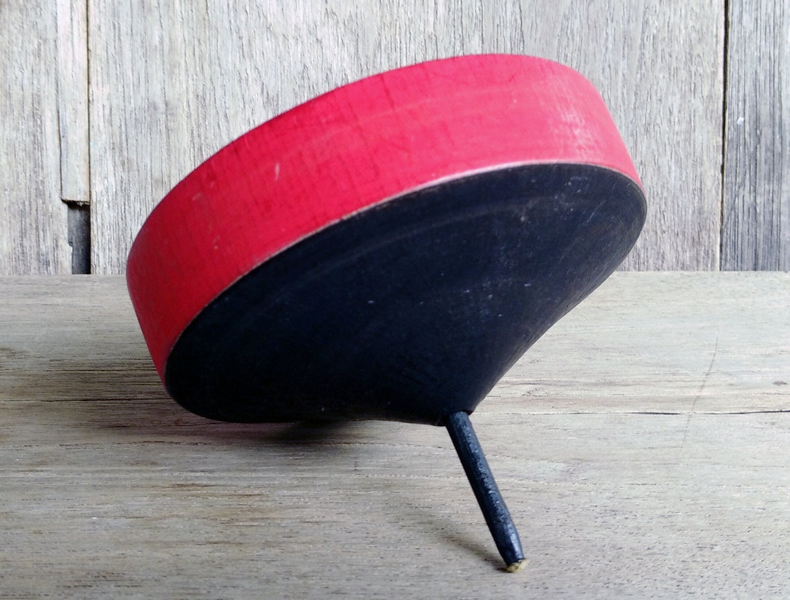 Japanese Vintage Spinning Top Koma Wooden Top Christmas Etsy
