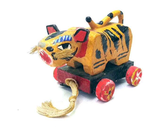 Tiger Papier Mache Tora Hariko Osaka Papier Mache Tiger Etsy