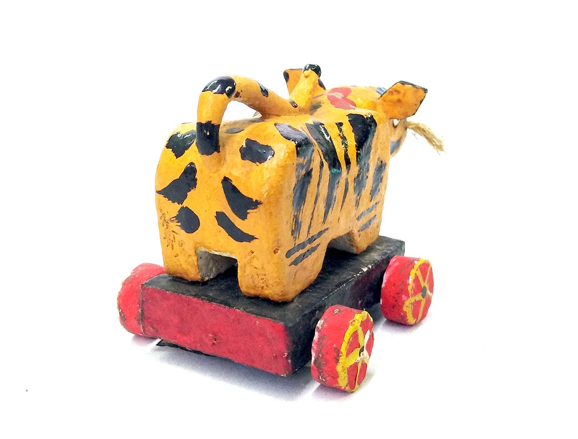 Tiger Papier Mache Tora Hariko Osaka Papier Mache Tiger Etsy