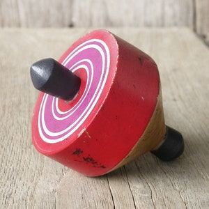 Vintage Spinning Tops, Old Japanese Wooden Toy, Wooden Top, Japan Unique Gift, Vintage Item, Made in Japan