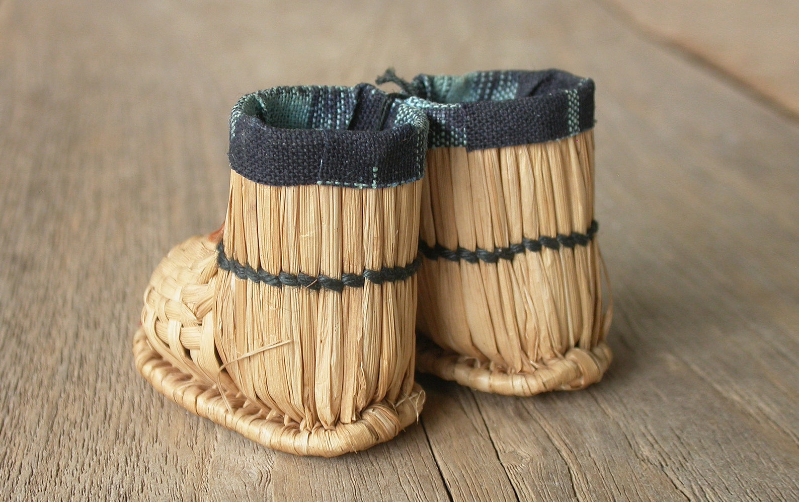 Japanese Straw Shoes Straw Boots H 1.9 Inches Etsy UK
