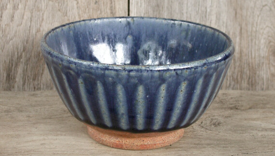 Japanese Ceramic Blue Bowl Handmade Ceramic Cup Made From Etsy