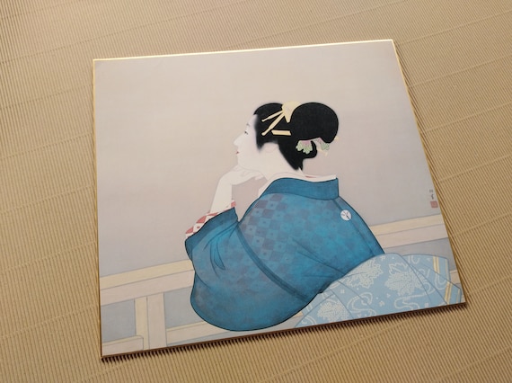 user_！上村松園 待月 足立美術館 アート 日本画 額 上村松園 待月 足立美術館 アート 日本画 額