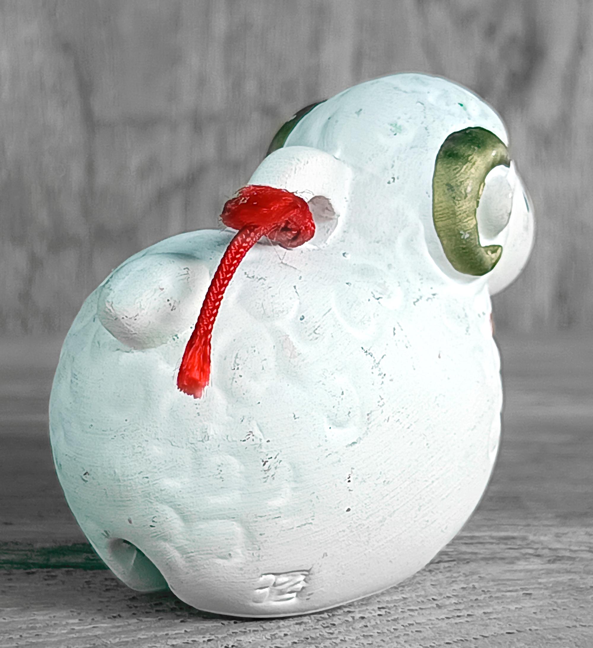 Hitsuji Dorei, Sheep Ceramic Bell, Japanese Vintage Bell