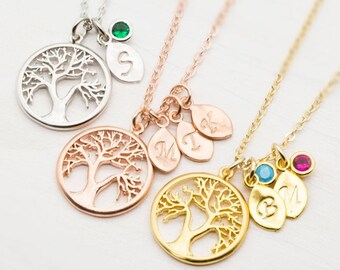 Family Tree Necklace Mother's Day Jewelry Birthstone Necklace Mother's Day Personalized Mother Gift,Mother's Day Gift Ideas Gift for MOM