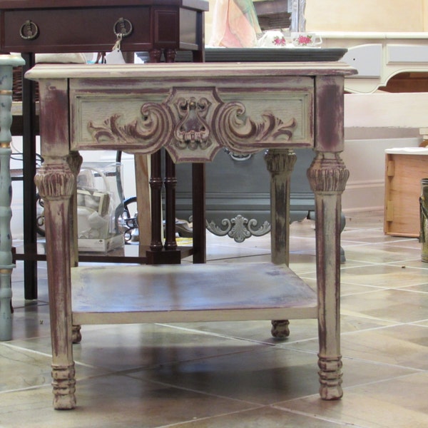 Primitive Farmhouse End Table