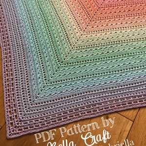 The Polly Shawl PDF Crochet Pattern Instant Download Crochet Pattern Crochet your own shawl BellaCraftHandmade image 1