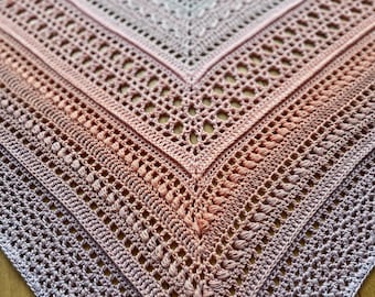 The Chloe Shawl PDF Crochet Pattern Instant Download | Crochet Shawl Pattern | Crochet your own shawl | BellaCraftHandmade