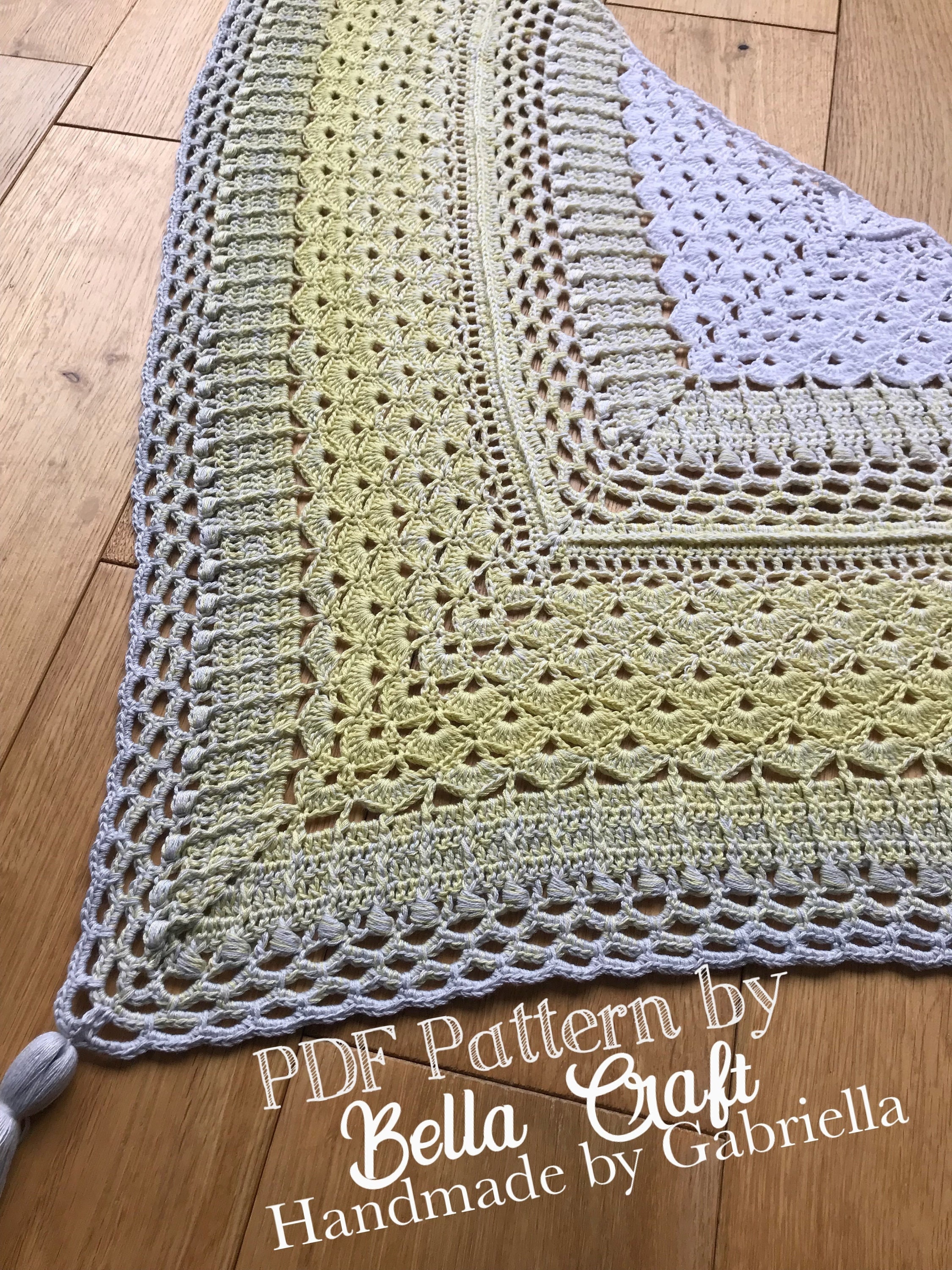 Lacey Crochet Shawl Pattern: the Mary Shawl (PDF Download) - Etsy Canada