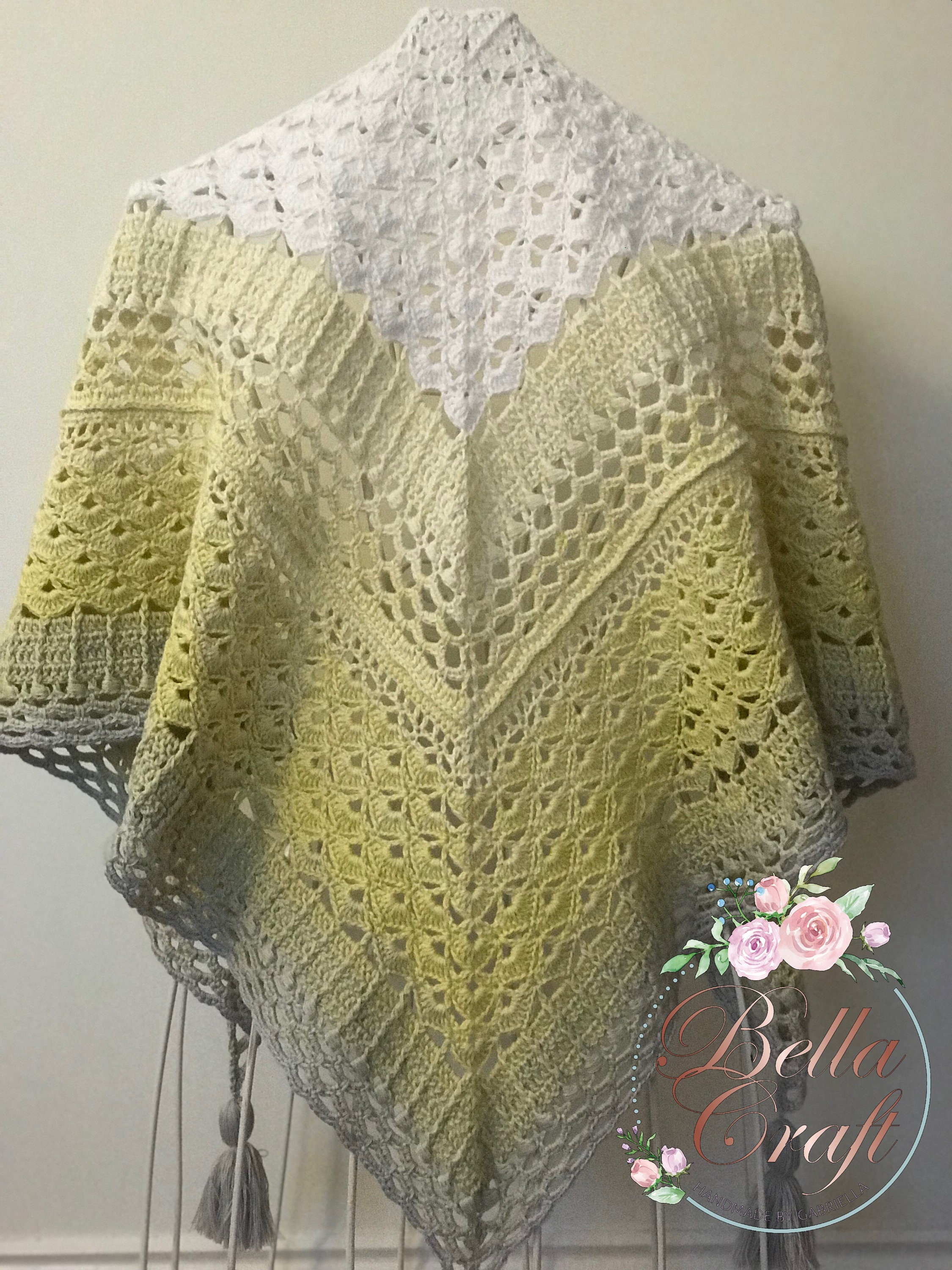 Lacey Crochet Shawl Pattern: the Mary Shawl (PDF Download) - Etsy Australia