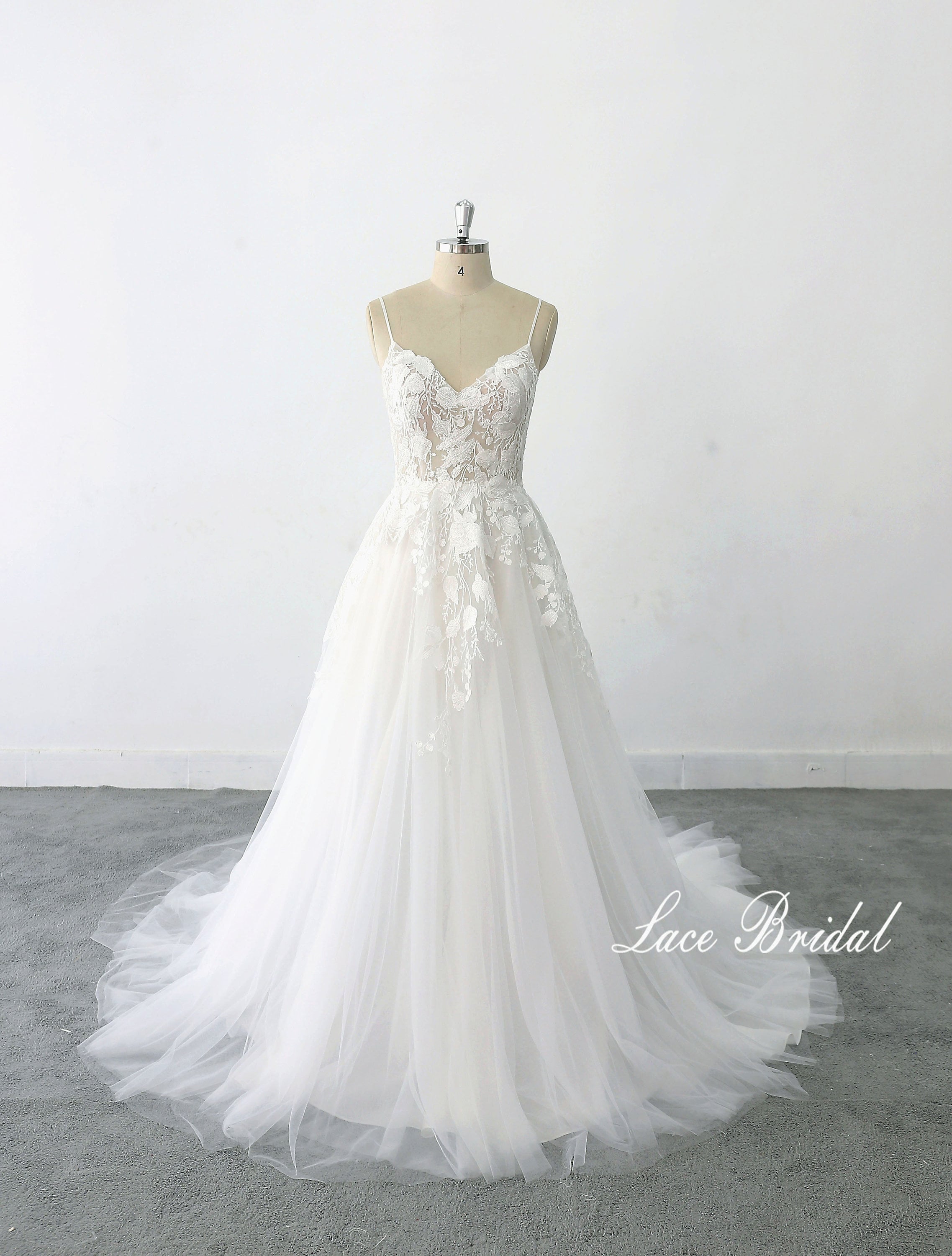 backless satin dress long HAVEN Wedding Dress
