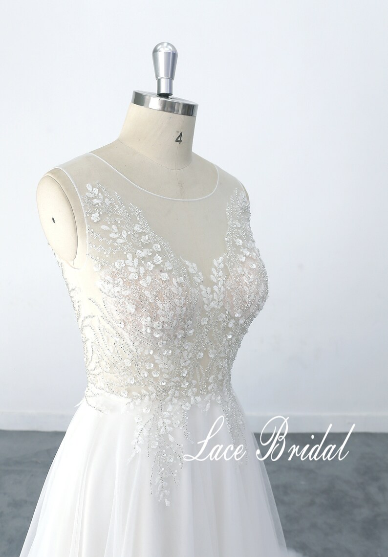 Wedding dress Beautiful beading wedding dress with tulle Etsy