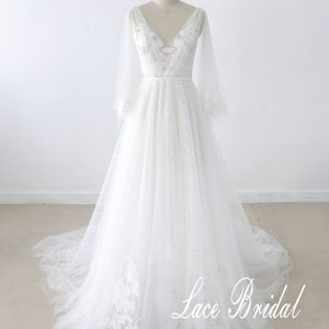 Boho Wedding Dress, Vintage Wedding Dress, Simple Wedding Dress ...