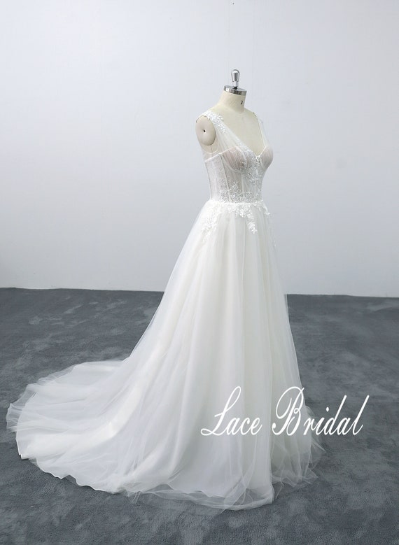 Vintage Wedding Dress Corset Wedding Dress Dreamy Wedding Etsy
