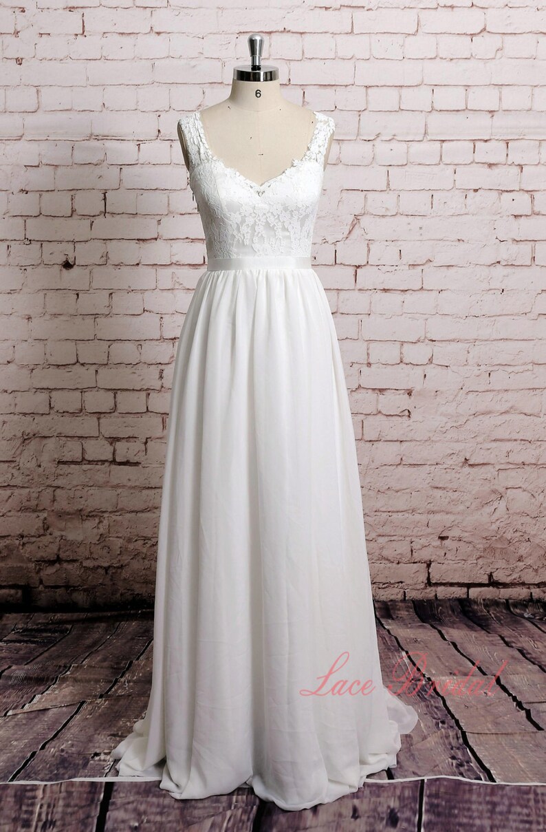 v shape neck gown