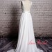 Sweetheart Satin Neck with V Shape Lace Neckline Wedding Gown Outside Bridal Gown Chiffon Wedding Dress A-line Wedding Dress 