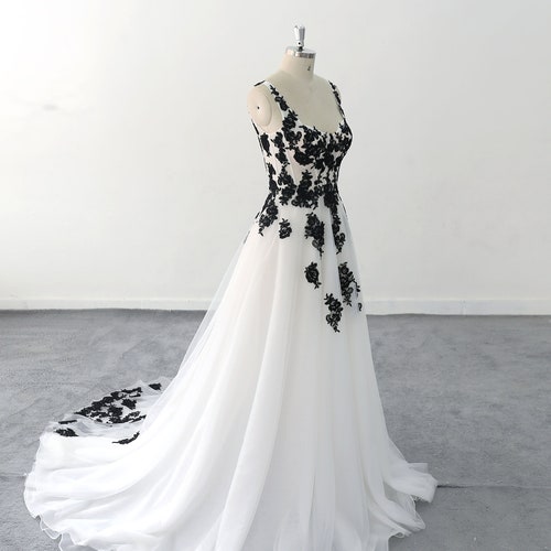 black satin lace maxi dress Black V-Neck Satin Lace Long Prom Dress, Black Spaghetti Strap Evening Dress with Slit US 12 / Custom Color