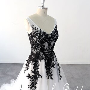 Black Lace Wedding Dress Unique Black and White Wedding Dresses Brand ...
