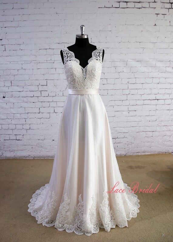 ivory color wedding dress