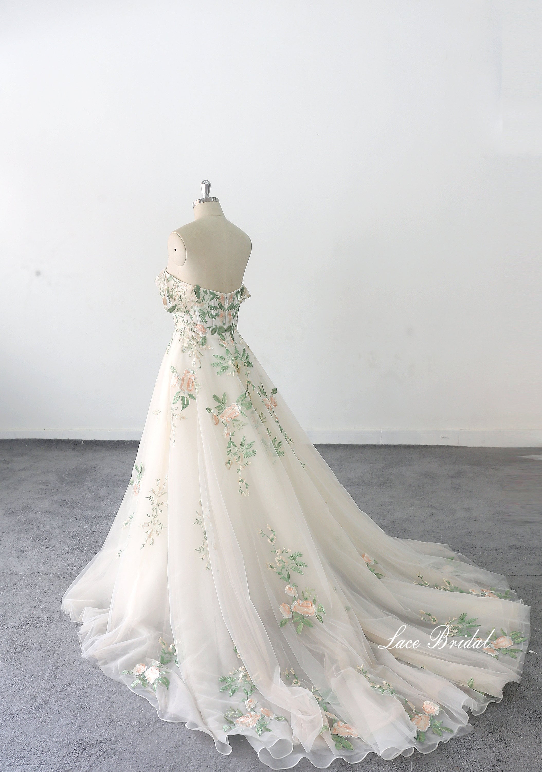 slim fit dress slacks Light Mint Green Flowers Beautiful Long Tulle Party Dress, Light Green –  Cutedressy main image 0
