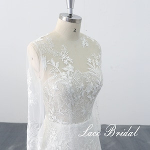 Lace Wedding Dress, Custom Made Wedding Dress, A-line Wedding Dress ...