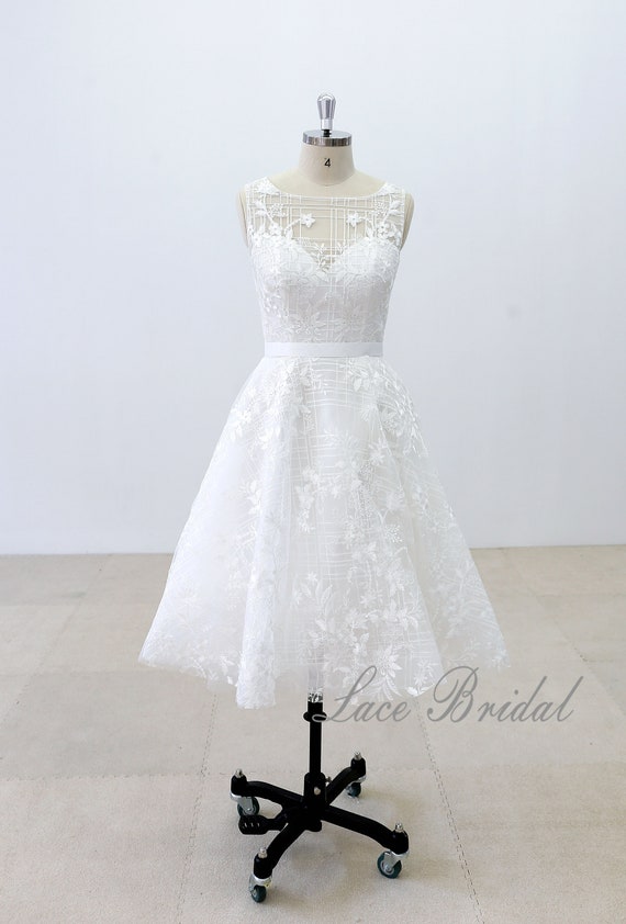 short knee length wedding dresses