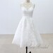 Custom Short Wedding Dress, Knee Length Wedding Dresses, Short High Quality Lace Wedding Dresses 