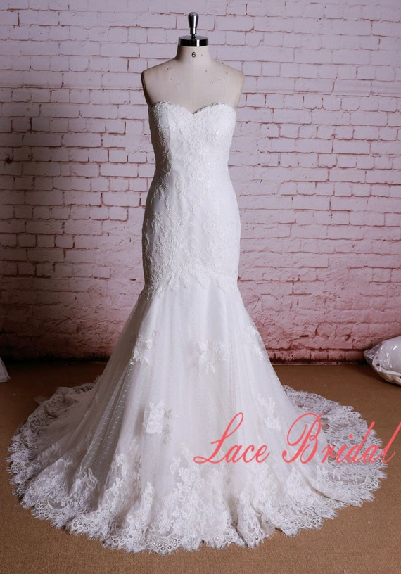 wedding dresses mermaid style sweetheart neckline