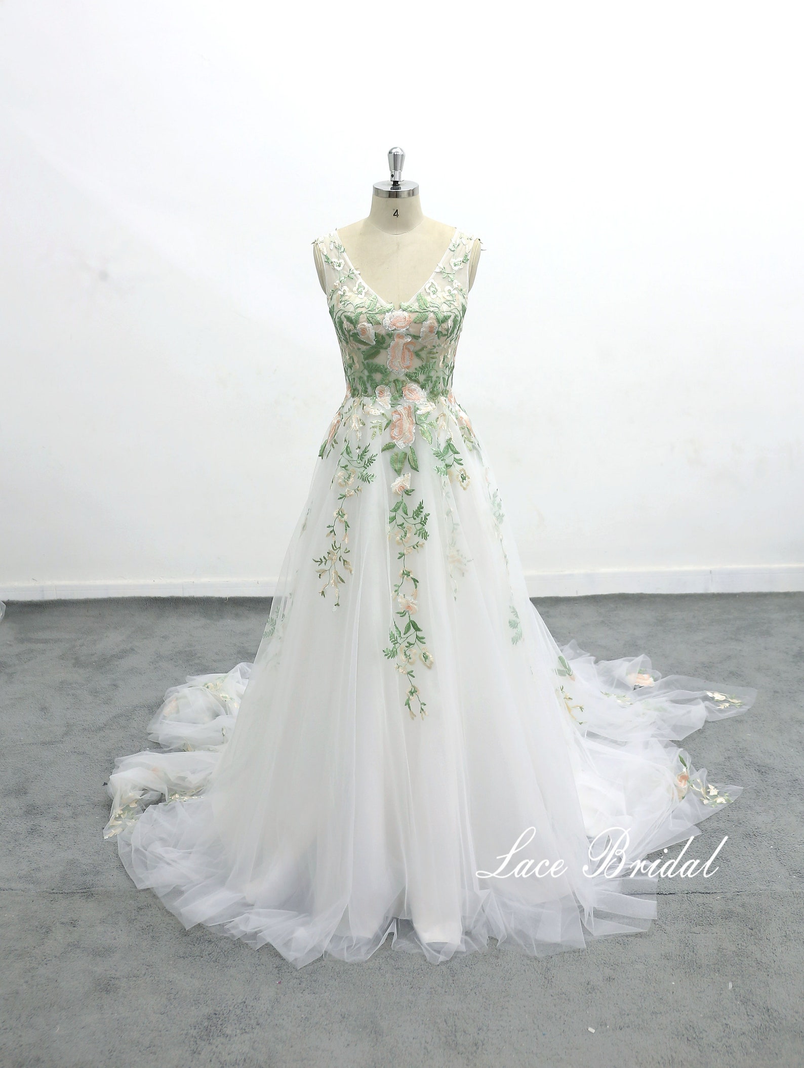 green emerald velvet dress Princess Court Train Lace Tulle Gothic Modest Wedding Dress COCOMELODY LD4622, 60 Days / As Picture:Champagne / Custom Size