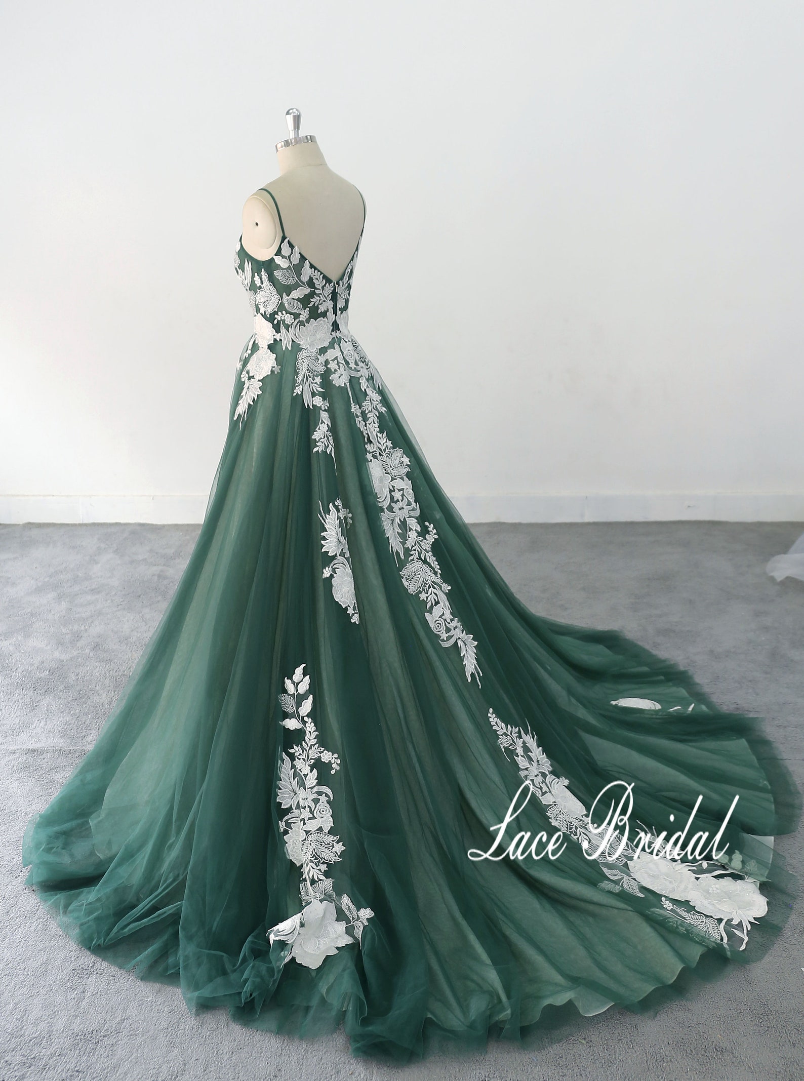 Dark Green Wedding Dress Guest Dress Dark Green Dress Women Emerald Green  Satin Green