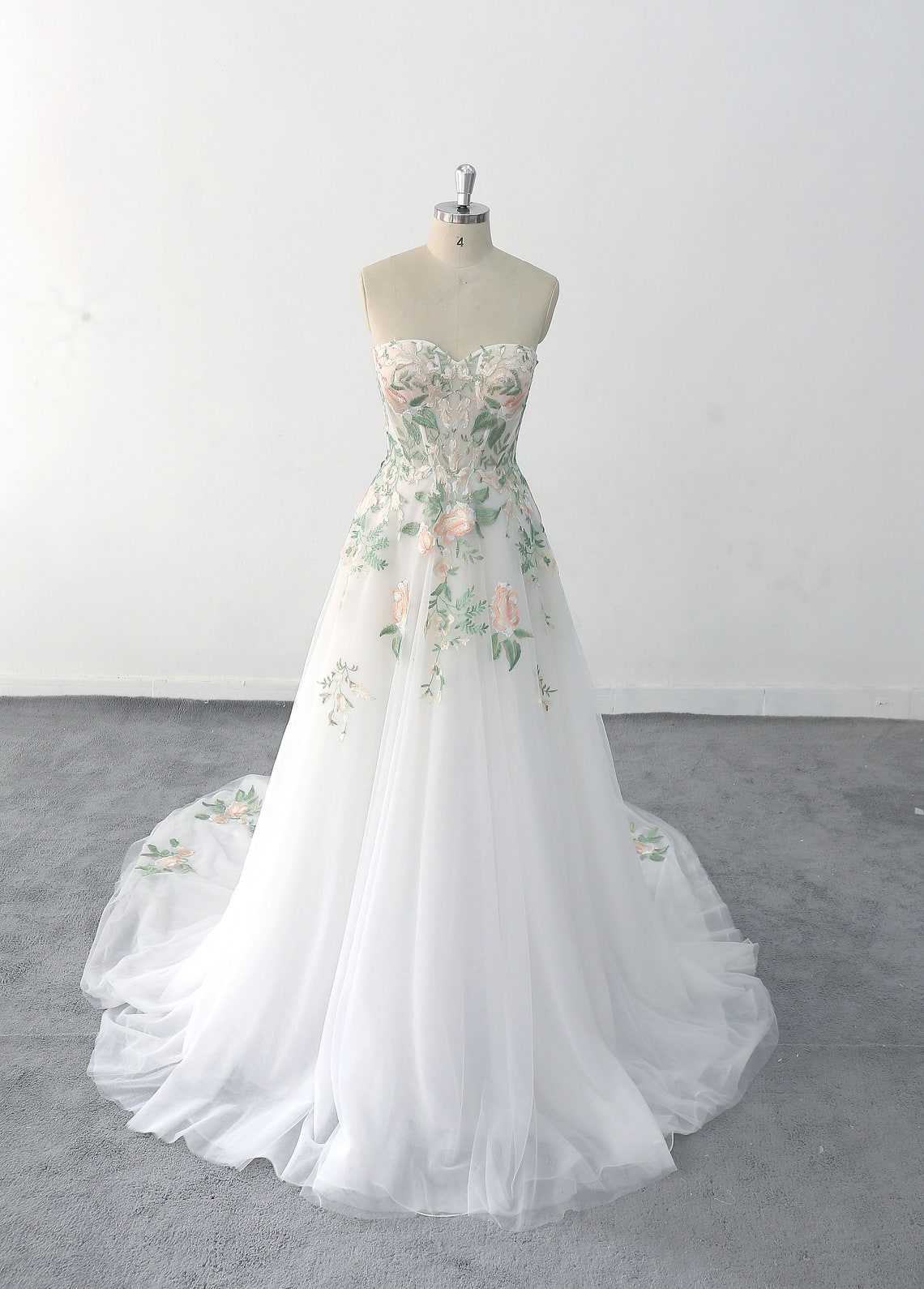 Forest Fairy Green Wedding Dress Green Lace Wedding Dress - Etsy