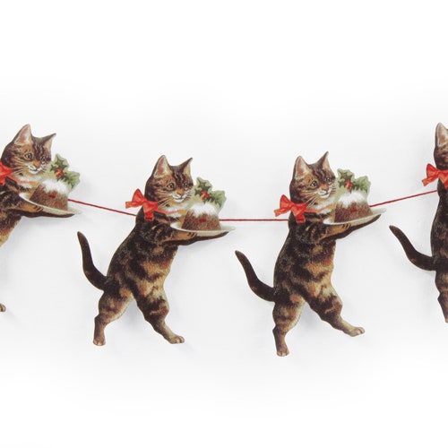Christmas Cat Garland Etsy