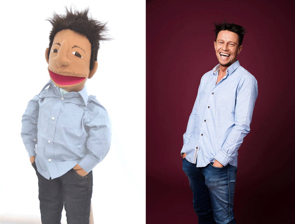 Custom puppet Look alike Puppet Likeness Puppet Portrait Etsy